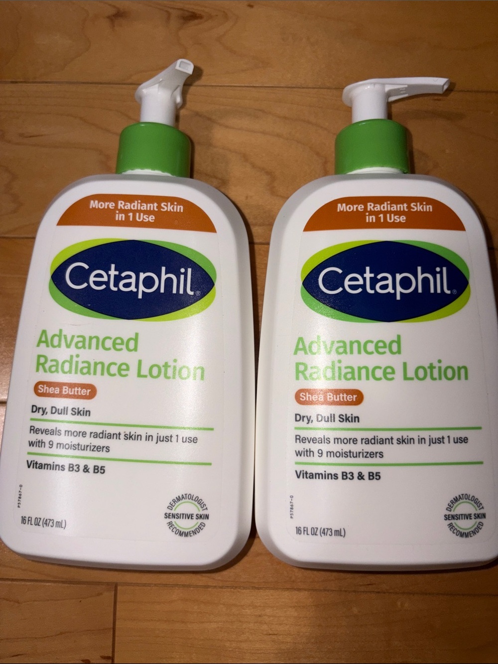 Cetaphil Advanced Radiance Lotion Dry, Dull Skin Bundle of 2x 16 Fl Oz
